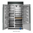 Kitchenaid® 30 Cu. Ft. 48" Built-In Side-by-Side Refrigerator with Platinum Interior KBSN748SJP