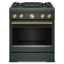 KitchenAid® 30-Inch 4 Burner Commercial-Style Dual Fuel Range with No Preheat Air Fry Mode KFDS930SJP