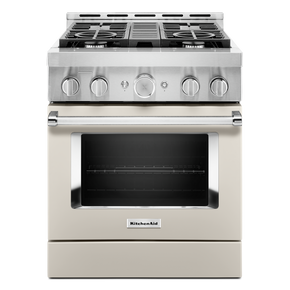 KitchenAid® 30'' Smart Commercial-Style Gas Range with 4 Burners KFGC500JMH