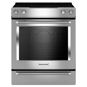 Kitchenaid® 30-Inch 5-Element Electric Slide-In Convection Range YKSEG700ESS