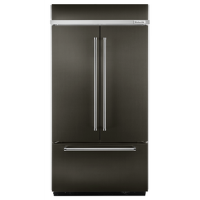 Kitchenaid® 24.2 Cu. Ft. 42 Width Built-In Stainless French Door Refrigerator with Platinum Interior Design KBFN502EBS