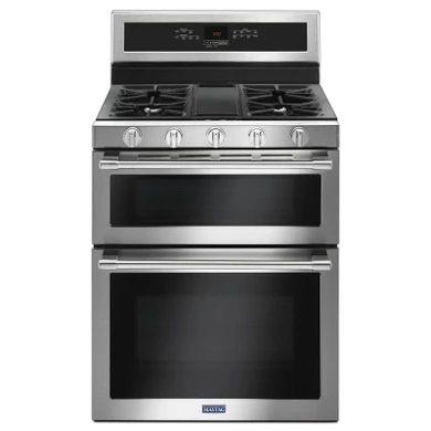 Maytag® 30-INCH WIDE DOUBLE OVEN GAS RANGE WITH TRUE CONVECTION - 6.0 CU. FT. MGT8800FZ