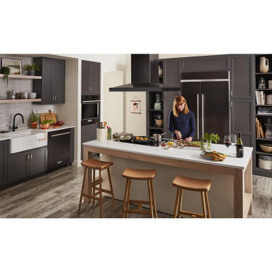 Kitchenaid® 36" Island-Mount, 3-Speed Canopy Hood KVIB606DBS