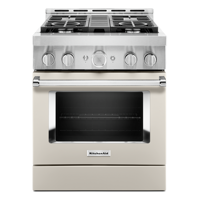 KitchenAid® 30'' Smart Commercial-Style Gas Range with 4 Burners KFGC500JMH