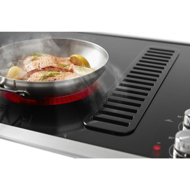 Kitchenaid® 36" Electric Downdraft Cooktop with 5 Elements KCED606GSS