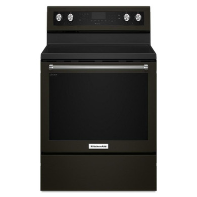 Kitchenaid® 30-Inch 5-Element Electric Convection Range YKFEG500EBS