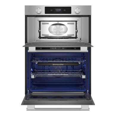 Kitchenaid® Smart Combo Wall Oven with Assisted Cooking Modes KOEC727SPS