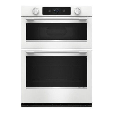 Kitchenaid® 30-inch Smart Electric Combo Wall Oven with Assisted Cooking Modes - White KOEC730SWH