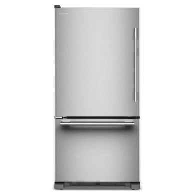 Kitchenaid® 22 Cu. Ft. 33-Inch Standard-Depth Bottom Mount Refrigerator with Left Door Swing KRBL133SPS