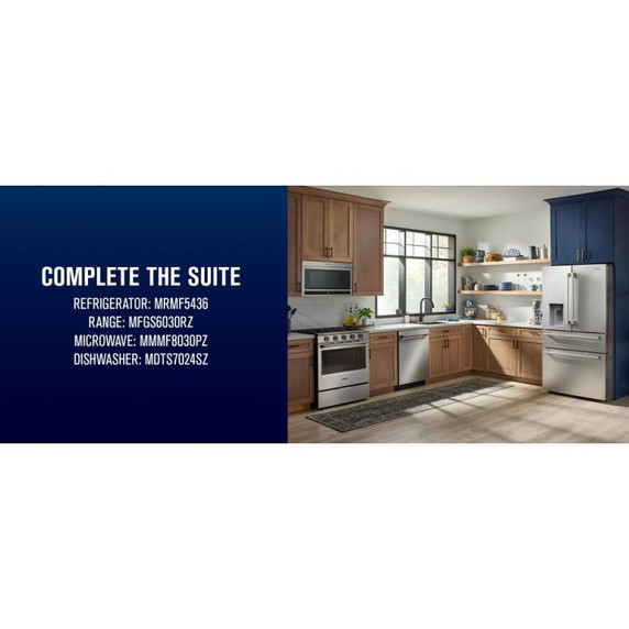 Maytag® 29 Cu. Ft. XL Capacity French Door Bottom Mount Refrigerator with In-Door-Ice® Dispensing System MRMF5436TZ
