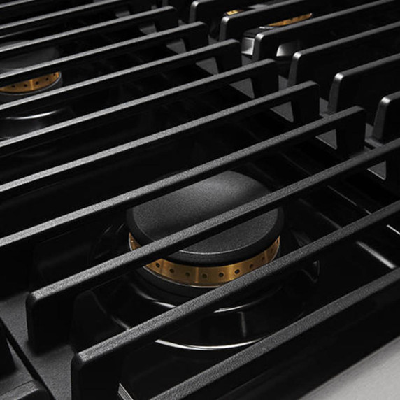 Jennair® 48" NOIR™ Gas Professional-Style Rangetop with Chrome-Infused Griddle and Gas Grill JGCP748HM