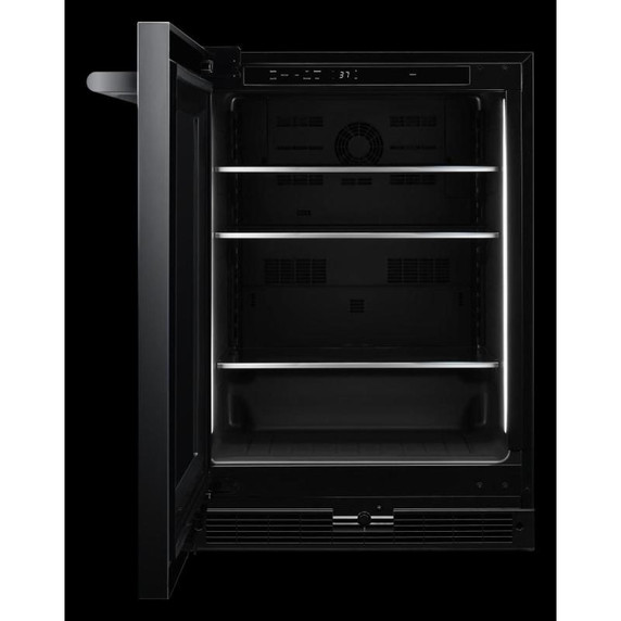Jennair® RISE™ 24"  Under Counter Glass Door Refrigerator, Left Swing JUGFL242HL