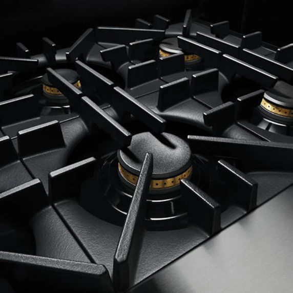 Jennair® 48" RISE™ Gas Professional-Style Range with Chrome-Infused Griddle and Infrared Grill JGRP748HL