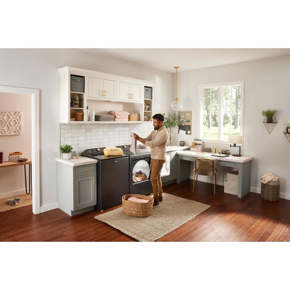 7.0 Cu. Ft. Whirlpool® Top Load Gas Dryer with Moisture Sensor WGD6150PW