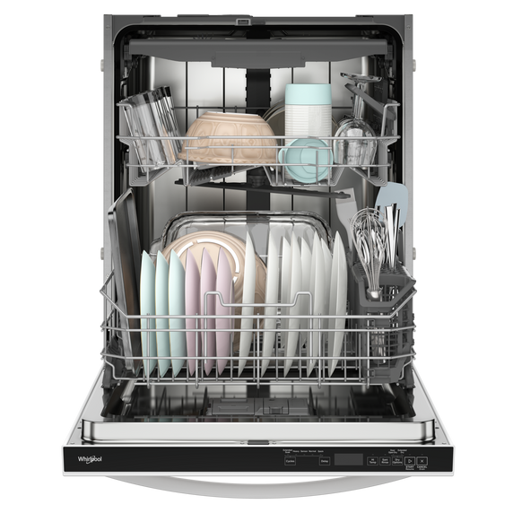 Whirlpool® 44 dBA ADA Compliant Dishwasher Flush with Cabinets with 3rd Rack WDT550SAPW