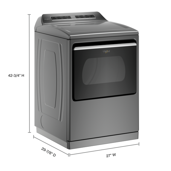 Whirlpool® 7.4 cu. ft. Top Load Gas Dryer with Advanced Moisture Sensing WGD8127LC