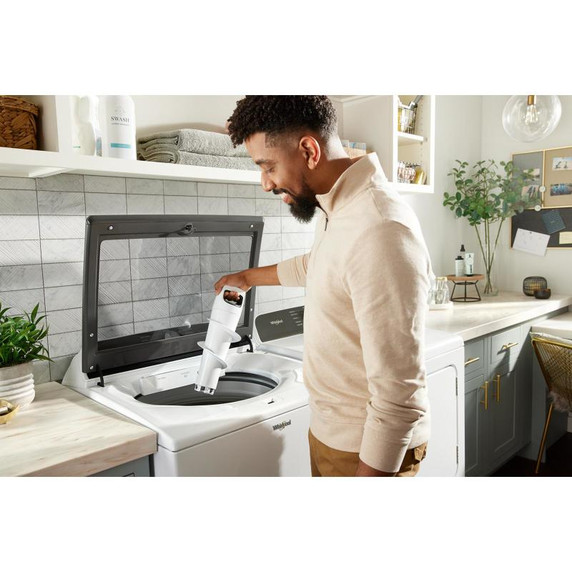 6.0-6.1 Cu. Ft. Whirlpool® Top Load Washer with Removable Agitator WTW6157PW