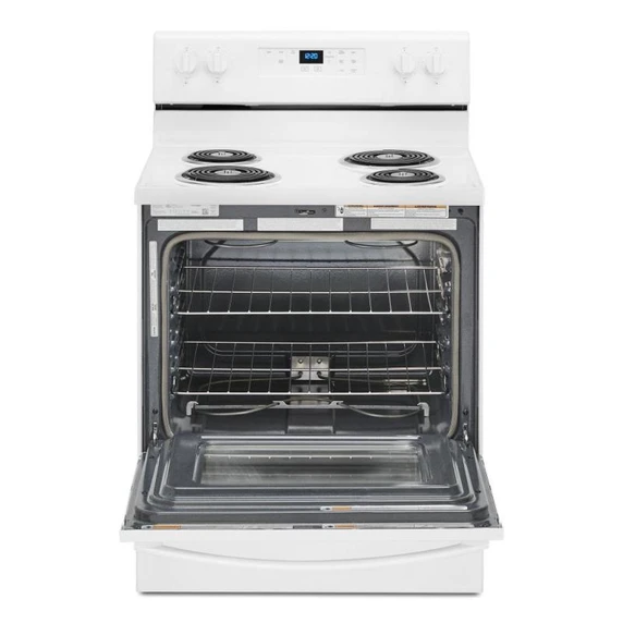4.8 cu. ft. Whirlpool® electric range with Keep Warm setting YWFC315S0JW
