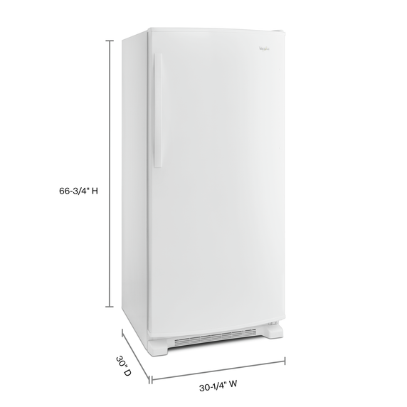 Whirlpool® 31-inch Wide All Refrigerator with LED Lighting - 18 cu. ft. WRR56X18FW