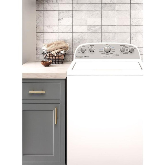 4.4–4.5 Cu. Ft. Whirlpool® Top Load Washer with Removable Agitator WTW4957PW