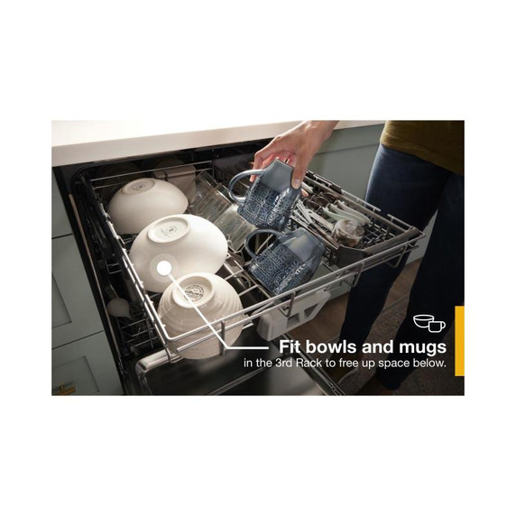 Whirlpool® Fingerprint Resistant Large Capacity Dishwasher with 3rd Rack WDT970SAKV