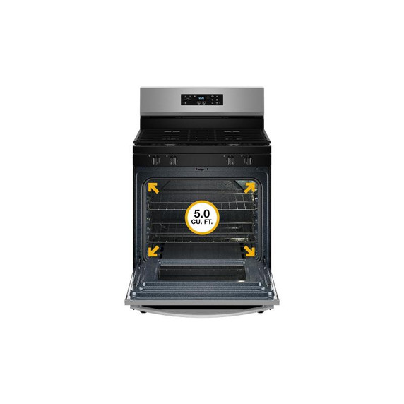 Whirlpool® 30-inch Self Clean Gas Range with No Preheat Mode WFGS3530RS