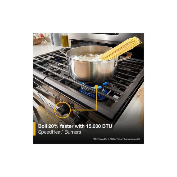 Whirlpool® 30-inch Self Clean Gas Range with No Preheat Mode WFGS3530RS Whirlpool® 30-inch Self Clean Gas Range with No Preheat Mode WFGS3530RS