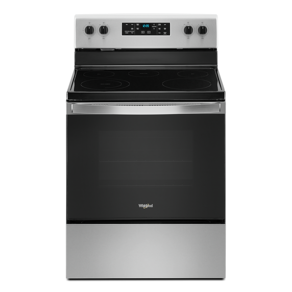 5.3 cu. ft. Whirlpool® electric range with Frozen Bake™ technology. YWFE505W0JZ