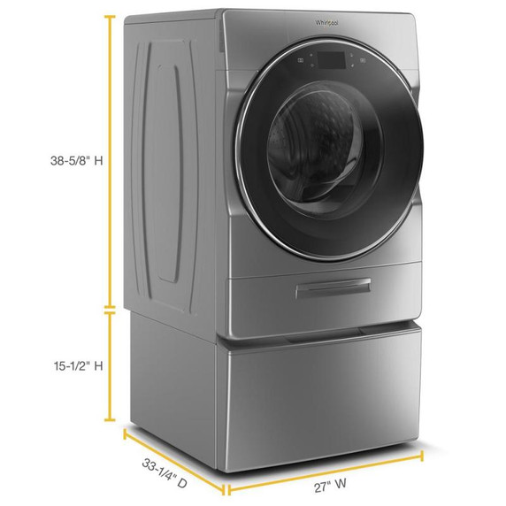 Whirlpool® 15.5" (39.4 cm) Pedestal for Front Load Washer and Dryer with Storage WFP2715HC Whirlpool® 15.5" (39.4 cm) Pedestal for Front Load Washer and Dryer with Storage WFP2715HC