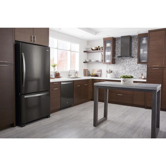 Whirlpool® 33-inch wide Bottom-Freezer Refrigerator - 22 cu. ft. WRB322DMHV