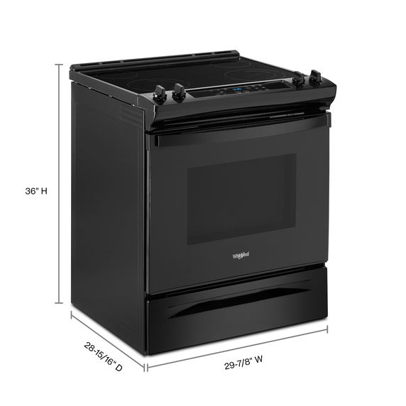 4.8 Cu. Ft. Whirlpool® Electric Range with Frozen Bake™ Technology YWEE515S0LB