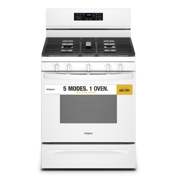 5.0 Cu. Ft. Whirlpool® Gas 5-in-1 Air Fry Oven WFG550S0LW