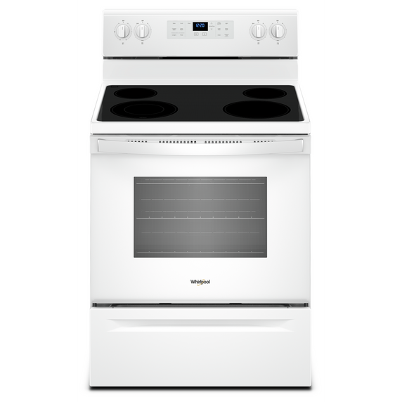 Whirlpool® 5.3 cu. ft. guided Electric Freestanding Range with True Convection Cooking YWFE521S0HW