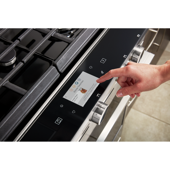 Whirlpool® 5.8 cu. ft. Smart Slide-in Gas Range with EZ-2-Lift™ Hinged Cast-Iron Grates WEGA25H0HZ