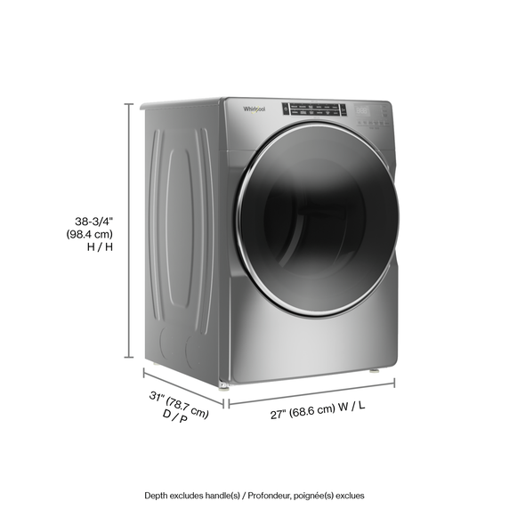 Whirlpool® 7.4 cu. ft. Front Load Gas Dryer with Steam Cycles WGD8620HC