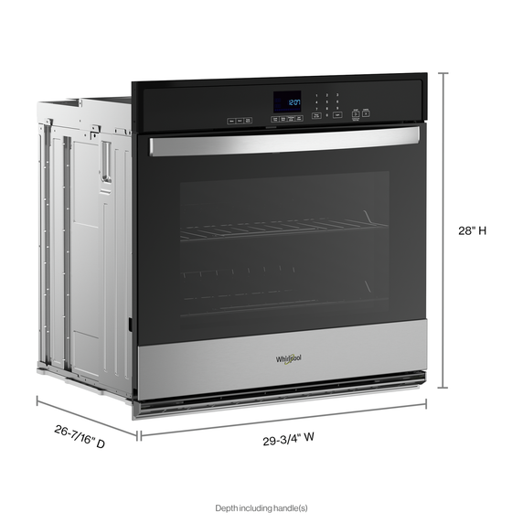 Whirlpool® 5.0 Cu. Ft. Single Self-Cleaning Wall Oven WOES3030LS