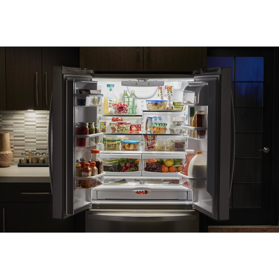 Whirlpool® 36-inch Wide Counter Depth French Door Refrigerator - 20 cu. ft. WRF540CWHB
