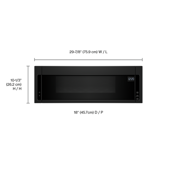 Whirlpool® 1.1 cu. ft. Low Profile Microwave Hood Combination YWML55011HB