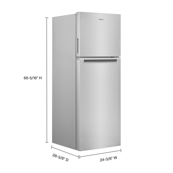 Whirlpool® 24-inch Wide Small Space Top-Freezer Refrigerator - 12.9 cu. ft. WRT313CZLZ