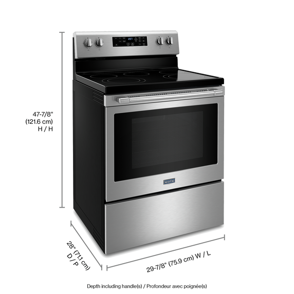 Maytag® Electric Range with Air Fryer and Basket - 5.3 cu. ft. YMER7700LZ