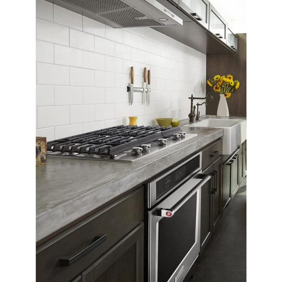 Kitchenaid® 30" 5-Burner Gas Cooktop with Griddle KCGS950ESS