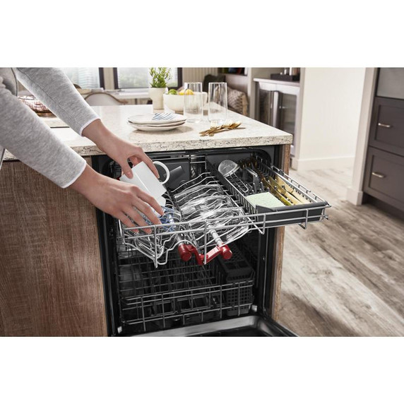 Kitchenaid® 44 dBA Dishwasher with 360° Max Jets™ Third Rack and LED Interior Lighting KDTM704KPS