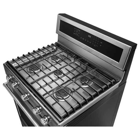 Kitchenaid® 30-Inch 5-Burner Gas Convection Range KFGG500ESS