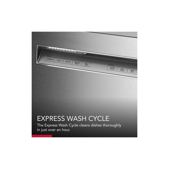 Kitchenaid® 47 dBA Two-Rack Dishwasher with ProWash™ Cycle KDFE104KBL