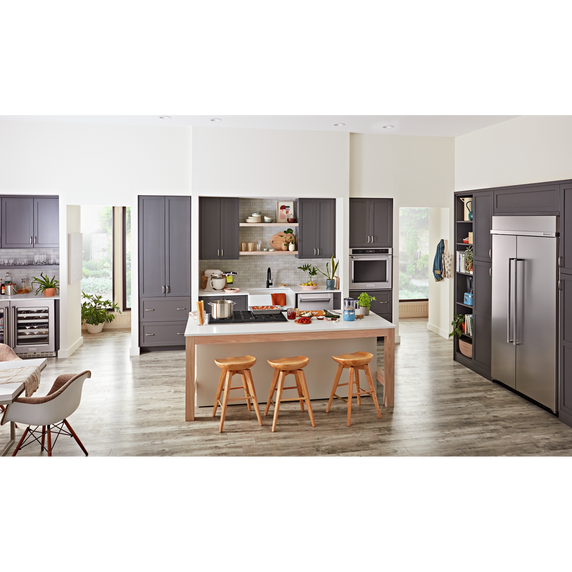 Kitchenaid® 30 Cu. Ft. 48 Built-In Side-by-Side Refrigerator with PrintShield™ Finish KBSN708MPS