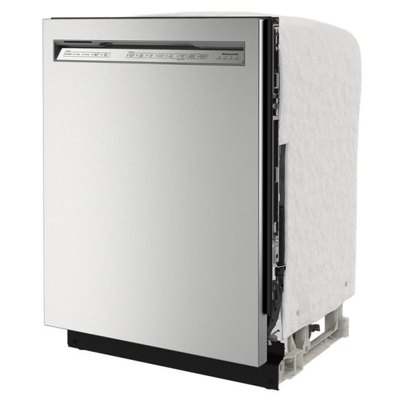 Kitchenaid® 44 dBA Dishwasher in PrintShield™ Finish with 360° Max Jets™ Third Rack KDFM404KPS