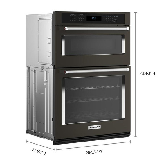 KitchenAid® 27" Combination Microwave Wall Oven with Air Fry Mode KOEC527PBS