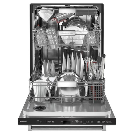 Kitchenaid® 44 dBA Dishwasher with 360° Max Jets™ Third Rack and LED Interior Lighting KDTM804KPS