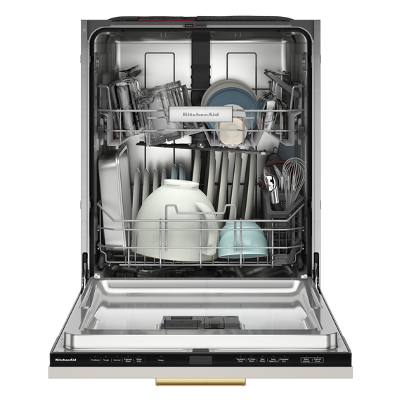 Kitchenaid® 44 dBA Panel-Ready Two-Rack Flush Dishwasher with Door-Open Dry System KDTF324PPA