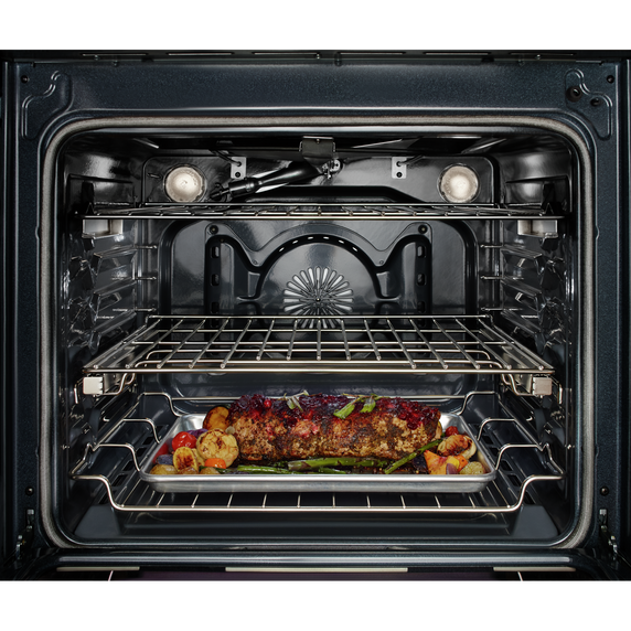 Kitchenaid® 30-Inch 5 Burner Gas Convection Slide-In Range with Baking Drawer KSGB900ESS